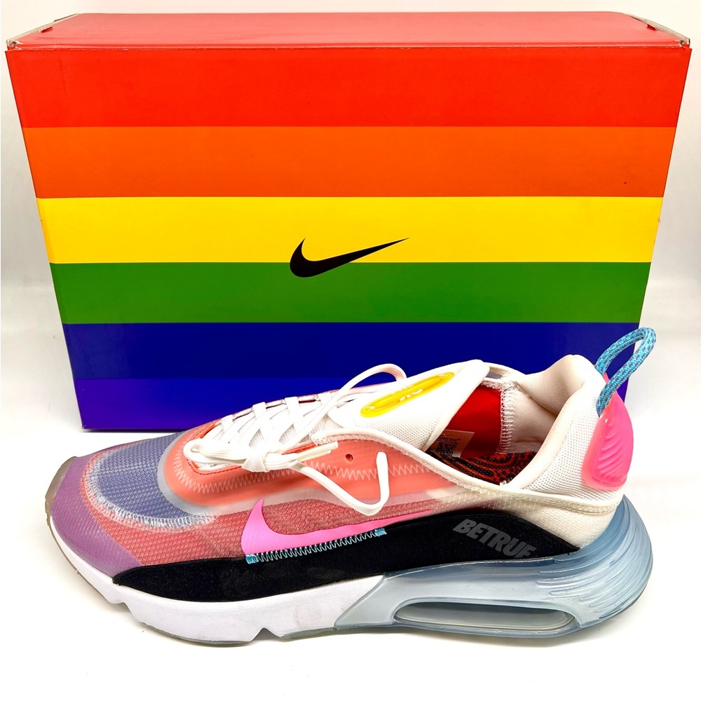 Nike Pink and Blue Sneakers Air Max